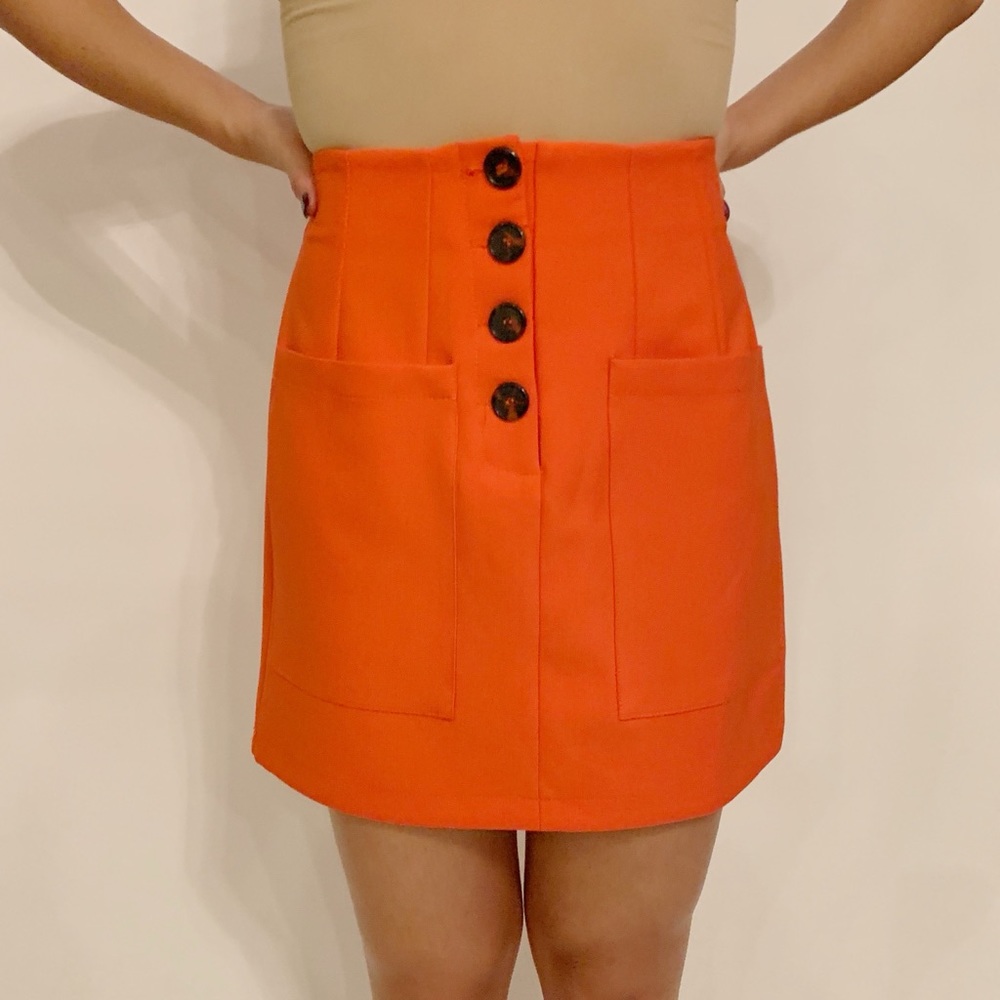 Topshop Tomato Red Skirt NWOT